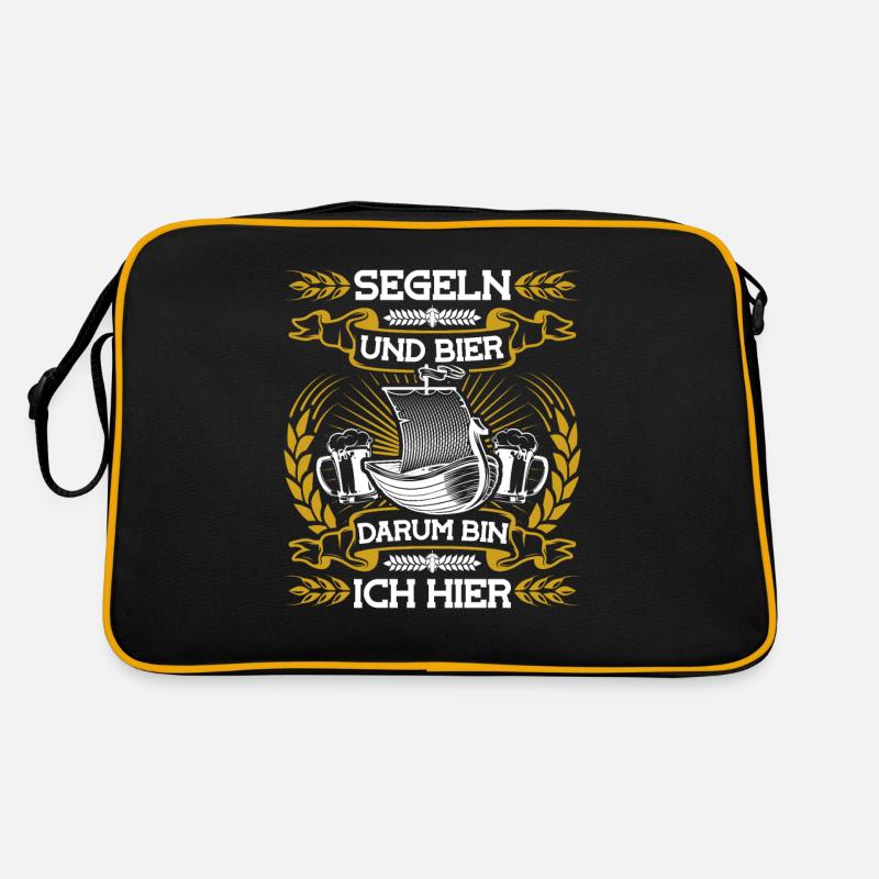 Seglen Segelboot Segler Retro Tasche
