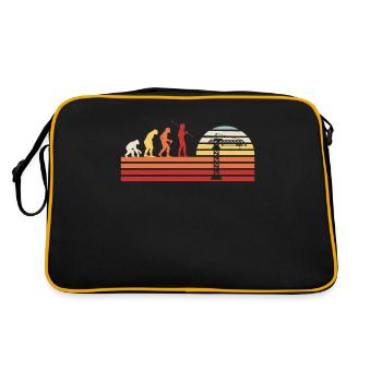Retro Crane Construction Crane Vintage Crane Driver Crane Operator - Retro Bag - black/gold - Back