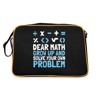 Professeur de mathématiques Mathématicien Professeur de mathématiques Mathématiques - Sac Retro - noir/or - Dos