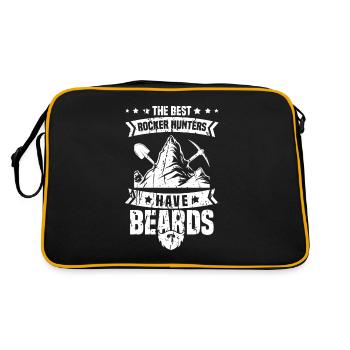 Geologist Stones Stone Collector Petrology - Retro Bag - black/gold - Back