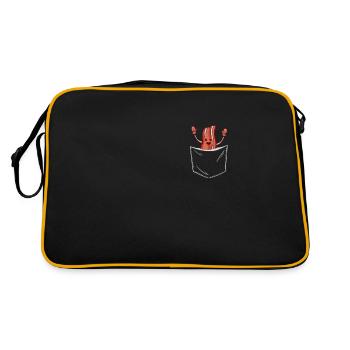 Bacon Bacon Petit déjeuner - Sac Retro - noir/or - Dos