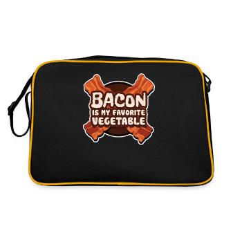 Bacon Bacon Petit déjeuner - Sac Retro - noir/or - Dos