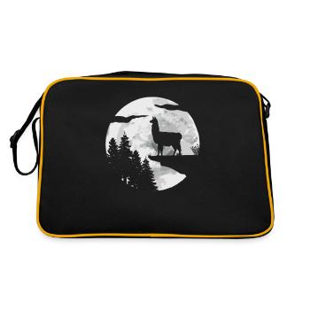 Lama Llama Alpaga - Sac Retro - noir/or - Dos