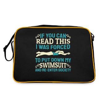 Swimming Swimmers - Retro Bag - black/gold - Back