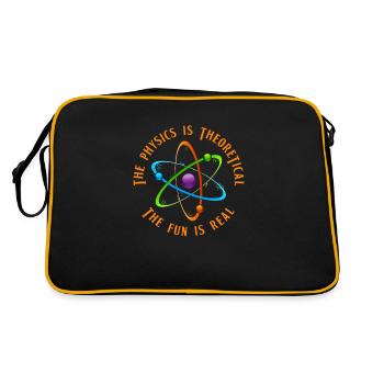Physics Physicist - Retro Bag - black/gold - Back