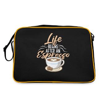 Espresso Coffee - Retro Bag - black/gold - Back