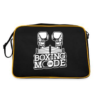 Boxing Boxing Boxer Boxing Fight Fighter - Retro Bag - black/gold - Back