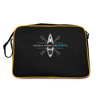 Kajak Kayak - Sac Retro - noir/or - Dos