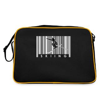 Ski Skiing Skis - Retro Bag - black/gold - Back