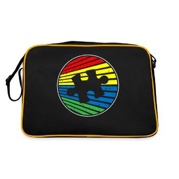 Autism Autistic - Retro Bag - black/gold - Back