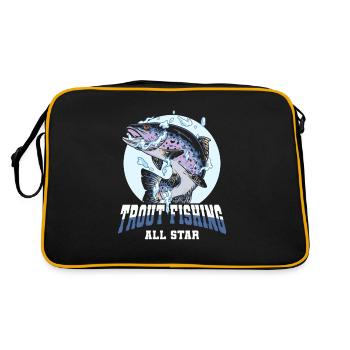 Pêcheur Pêcheur Pêcheurs Pêche - Sac Retro - noir/or - Dos