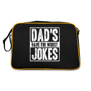 Blagues du père - Sac Retro - noir/or - Dos