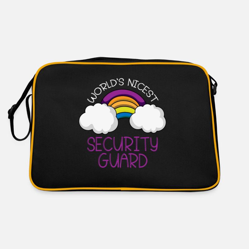 Security Wachmann Sicherheitsdienst Retro Tasche