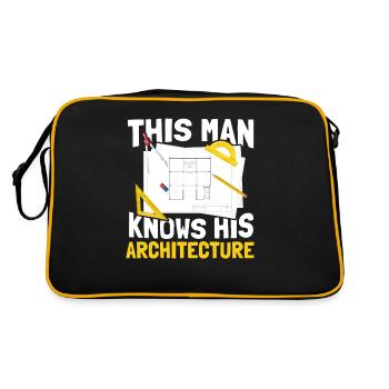 Architect - Retro Bag - black/gold - Back