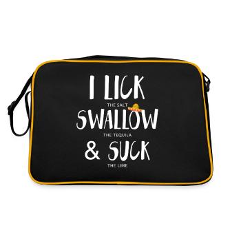 Alcool - Sac Retro - noir/or - Dos