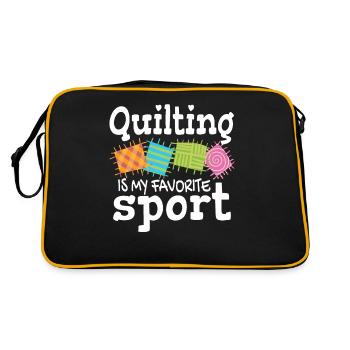 Sewing Quilting Quilting - Retro Bag - black/gold - Back