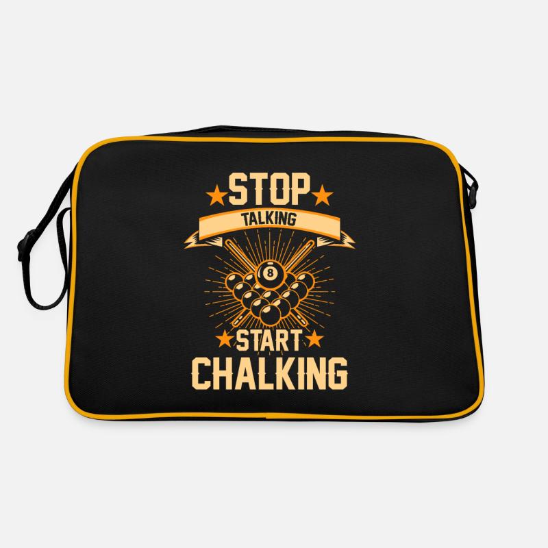 Billiards 8-ball - Retro Bag - black/gold