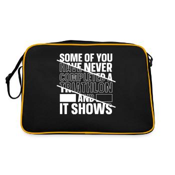 Triathlon - Retro Tasche - Schwarz/Gold - Hinten