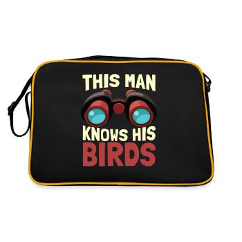 Ornithologues ornithologue ornithologues ornithologiques - Sac Retro - noir/or - Dos