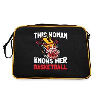 Basketteur de basket-ball - Sac Retro - noir/or - Dos