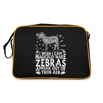 Zebra - Retro Bag - black/gold - Back