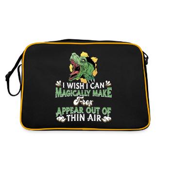T-Rex Tyrannosaurus Rex - Retro Bag - black/gold - Back