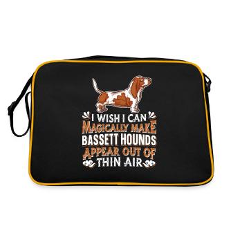 Bassett Chien Chien - Sac Retro - noir/or - Dos