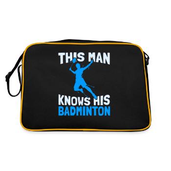 Badminton Federball - Retro Bag - black/gold - Back