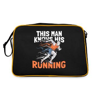 Jogging Running Running Coureurs - Sac Retro - noir/or - Dos
