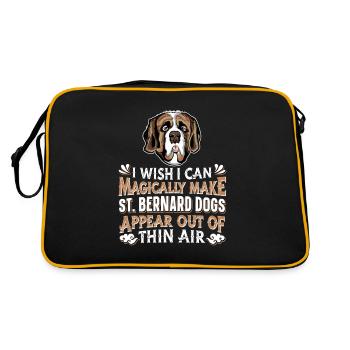 Chien Bernhadiner - Sac Retro - noir/or - Dos