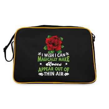 Rose Roses Rose Garden Jardinier - Sac Retro - noir/or - Dos