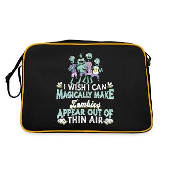 Zombie Monster Halloween - Retro Bag - black/gold - Back