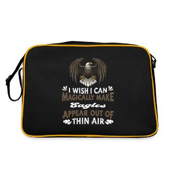 Tête d’aigle Oiseau de proie Oiseau de proie - Sac Retro - noir/or - Dos