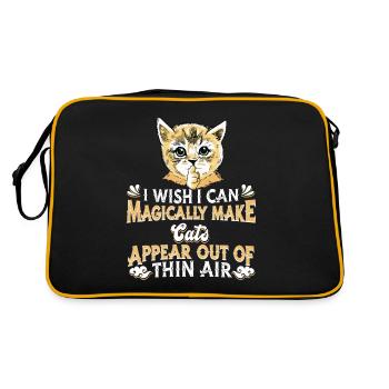 Location de chat Chat Domestique Cat - Sac Retro - noir/or - Dos