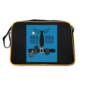 Officier de police Commissaire de police - Sac Retro - noir/or - Dos
