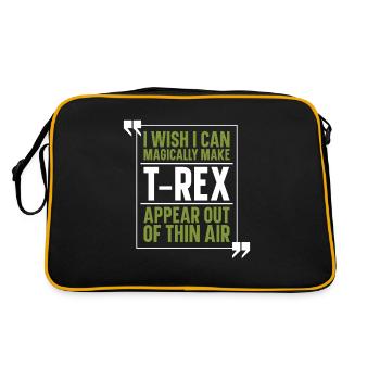 T-Rex Tyrannosaurus Rex - Retro Bag - black/gold - Back