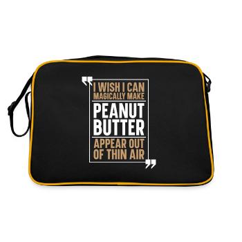 Erdnussbutter Beurre d’arachide Snack - Sac Retro - noir/or - Dos