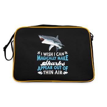 Requin - Sac Retro - noir/or - Dos