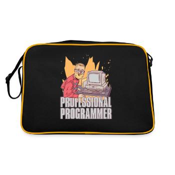 Programmer Coder Software Developer - Retro Bag - black/gold - Back