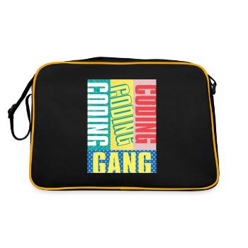 Programmer Coder Software Developer - Retro Bag - black/gold - Back