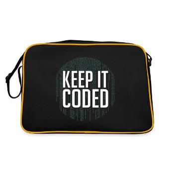 Programmer Coder Software Developer - Retro Bag - black/gold - Back