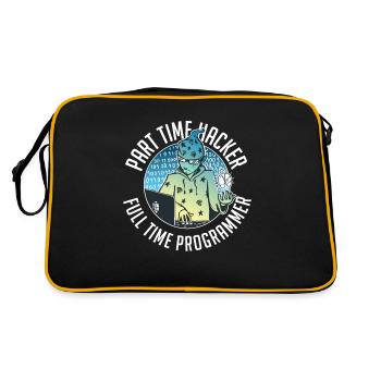 Programmer Coder Software Developer - Retro Bag - black/gold - Back