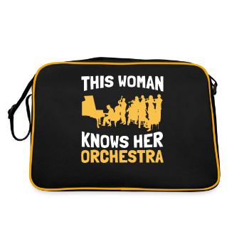 Orchestra Classical Concert Classical Music - Retro Bag - black/gold - Back