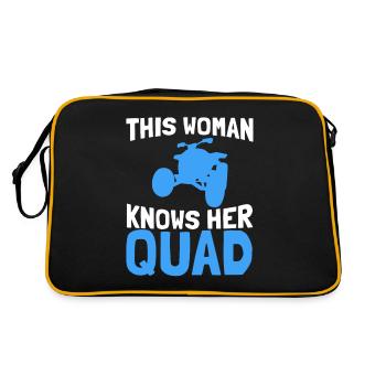 Quad Atv Motorsport - Sac Retro - noir/or - Dos