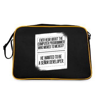 Programmer Coder Software Developer - Retro Bag - black/gold - Back