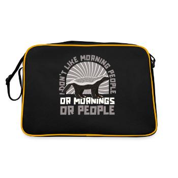 Honey badger - Retro Bag - black/gold - Back