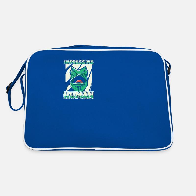 Gecke Echse Reptil Eidechse Lizard Retro Tasche