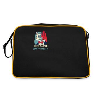 Location de chat Chat Domestique Cat - Sac Retro - noir/or - Dos