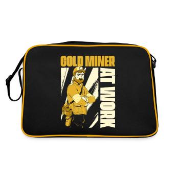 Gold Mining Gold Mine - Retro Bag - black/gold - Back
