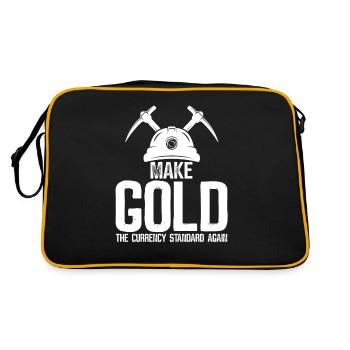 Gold Mining Gold Mine - Retro Bag - black/gold - Back